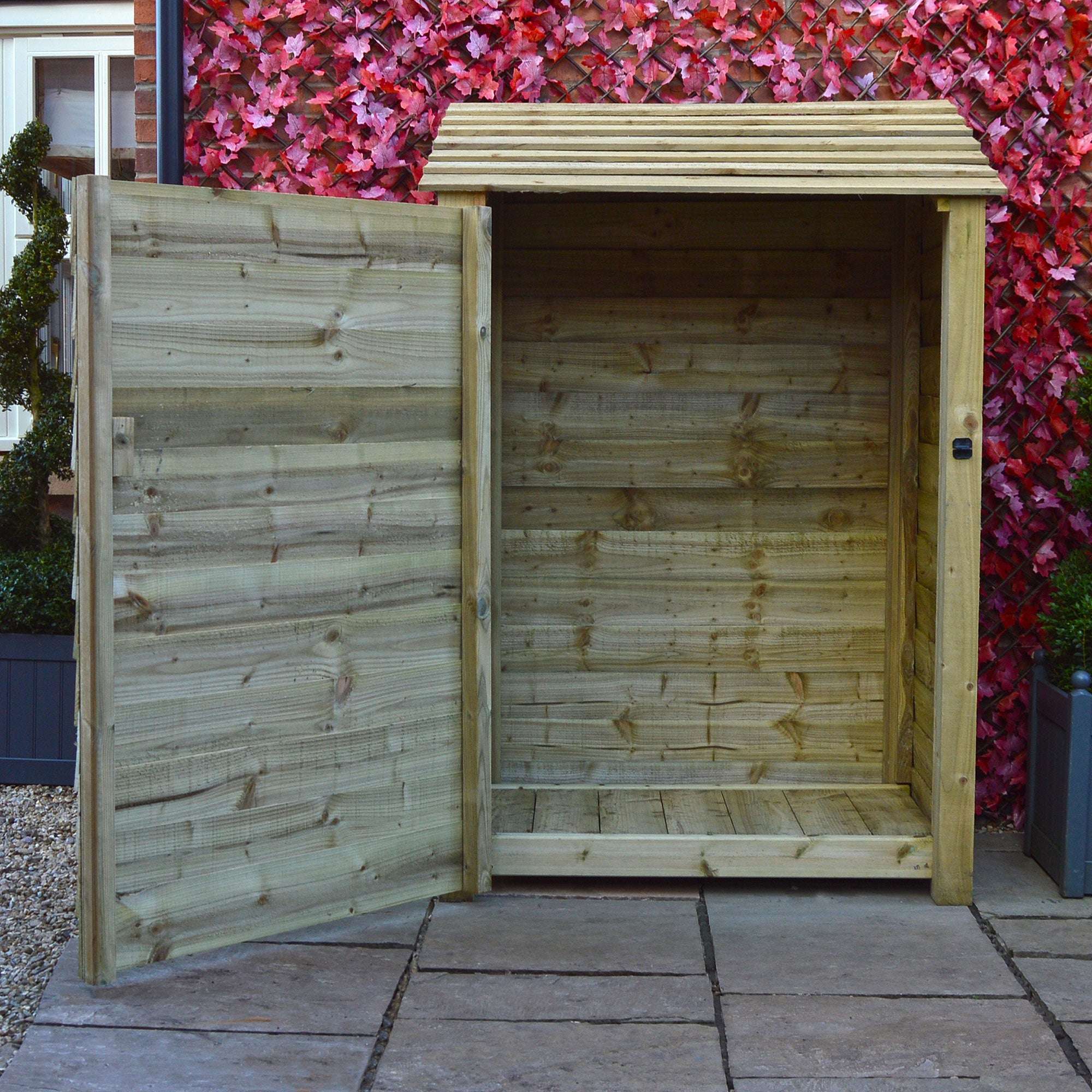 Exceptional Garden:Rutland Country Greetham Log Store With Door - 6ft