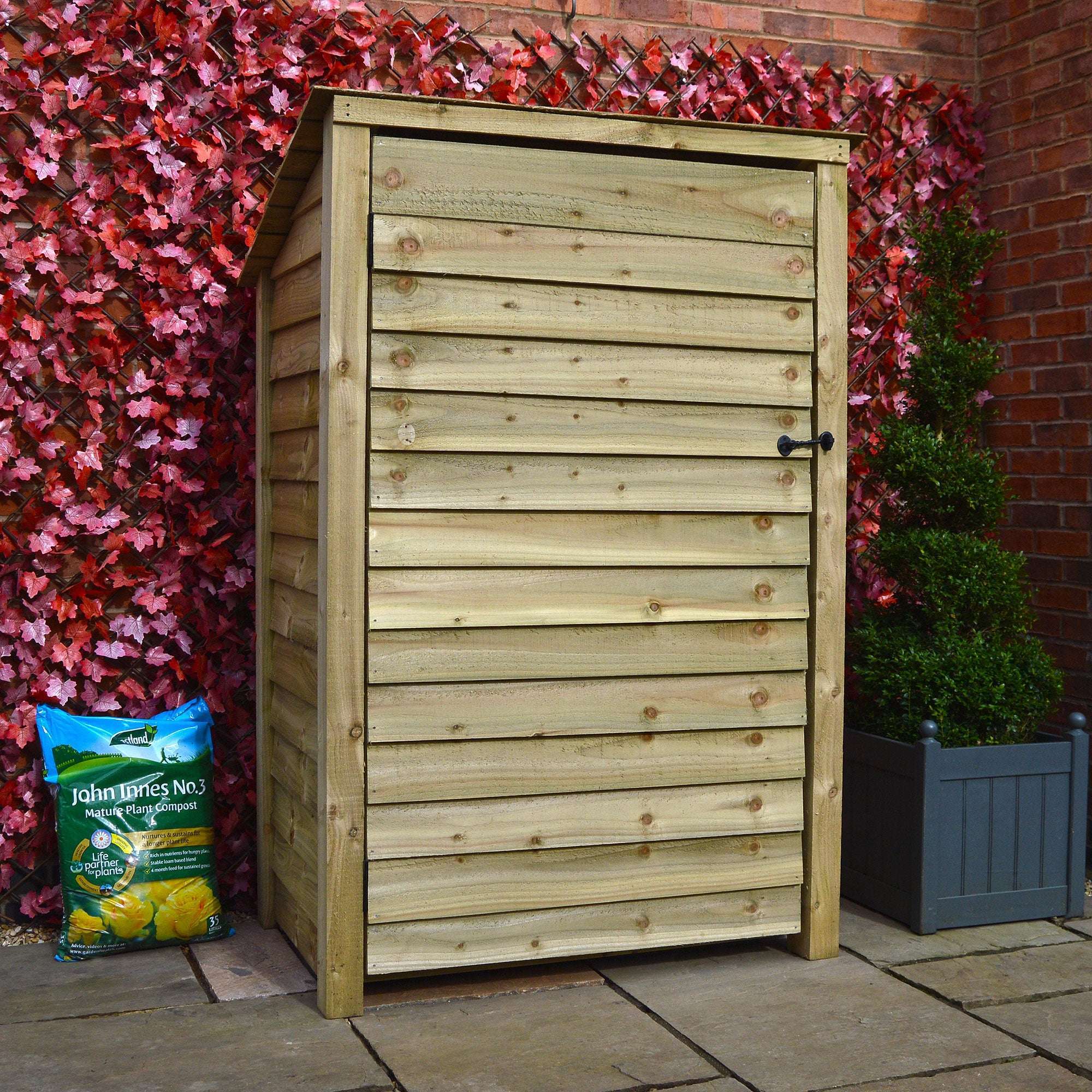 Rutland Country Greetham Log Store With Door - 6ft:Rutland County,Exceptional Garden