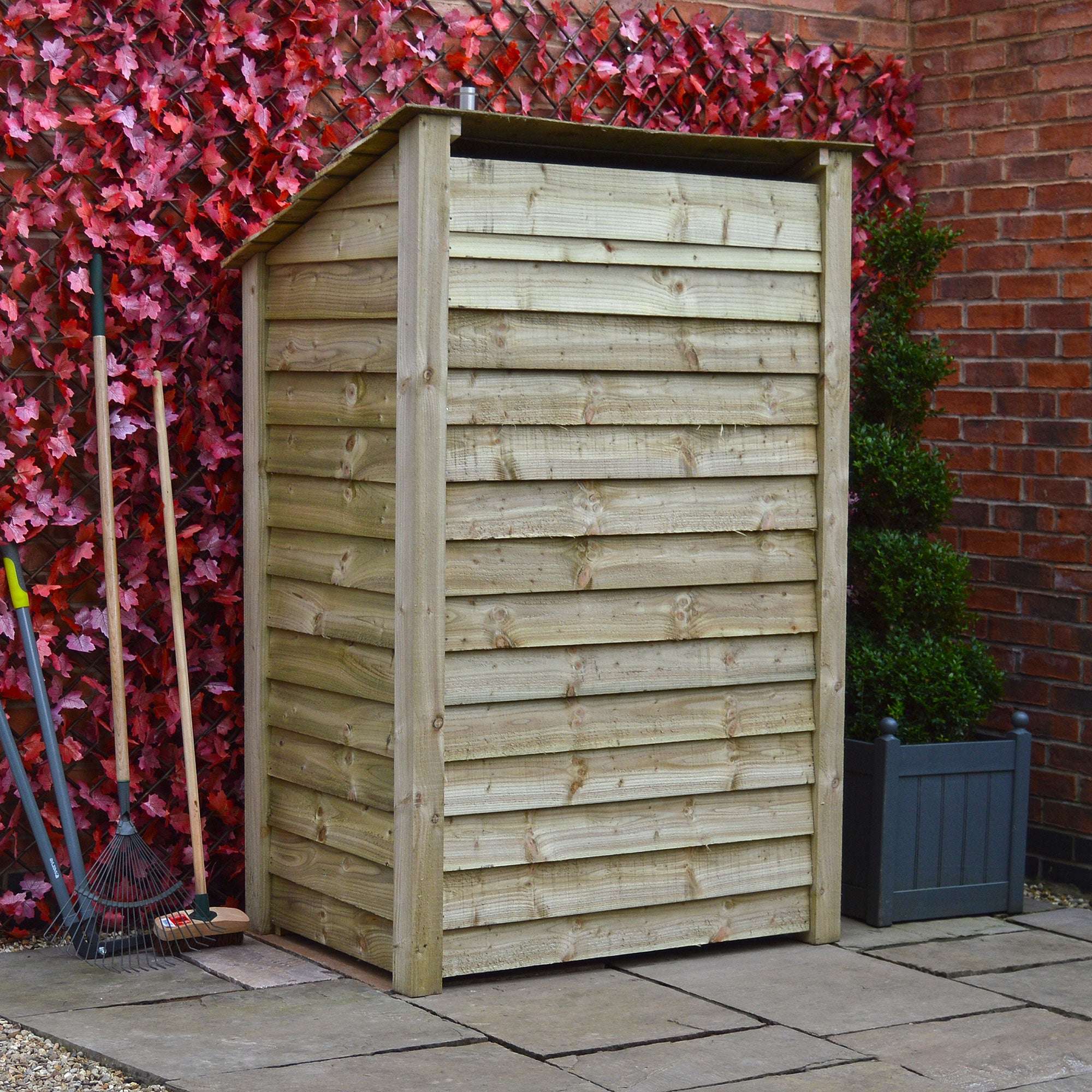 Exceptional Garden:Rutland Country Greetham Log Store With Door - 6ft