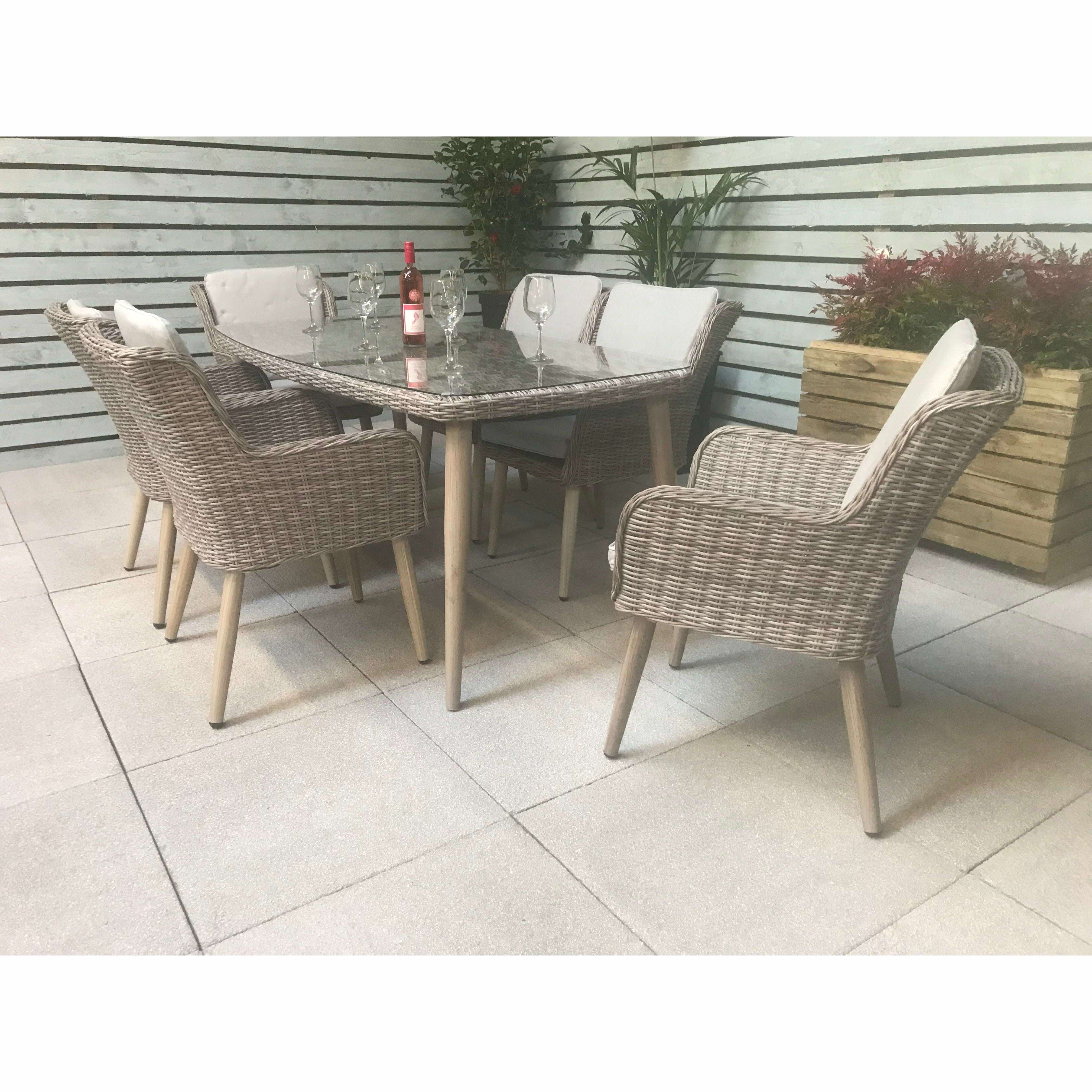 Exceptional Garden:Signature Weave Danielle 6-Seater Dining Set