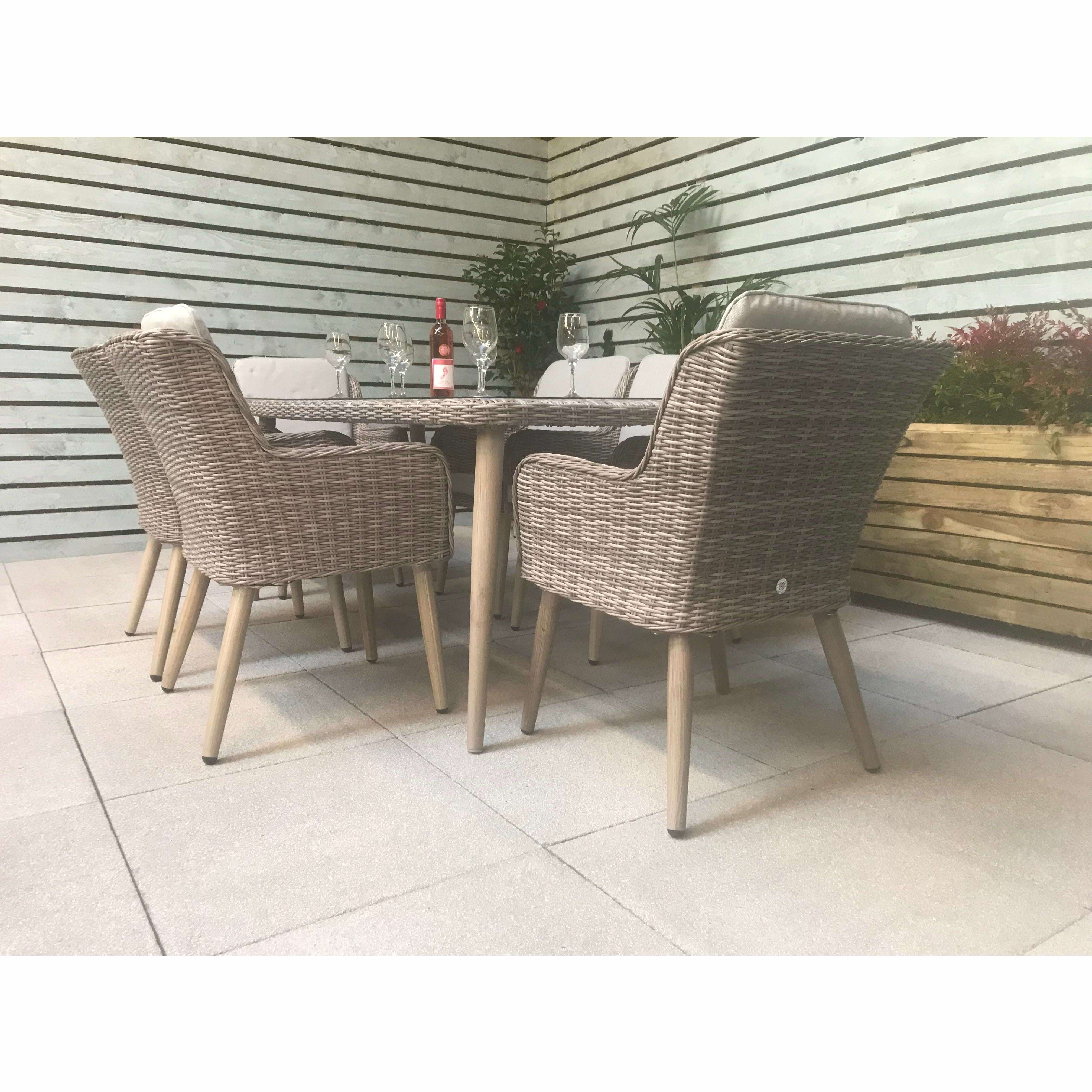 Exceptional Garden:Signature Weave Danielle 6-Seater Dining Set